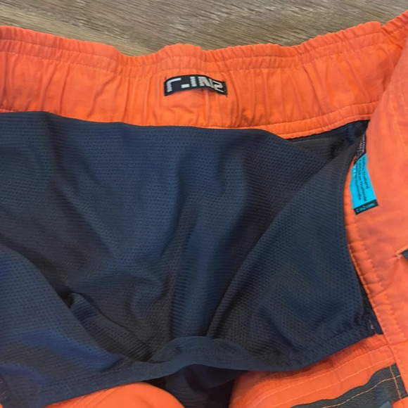 C-IN2 orange cotton Nylon Blend Mesh Lined Shorts Men’s M - Picture 4 of 10